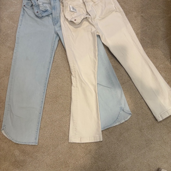 Mother jeans, size 28, ecru and faded blue - Picture 3 of 3